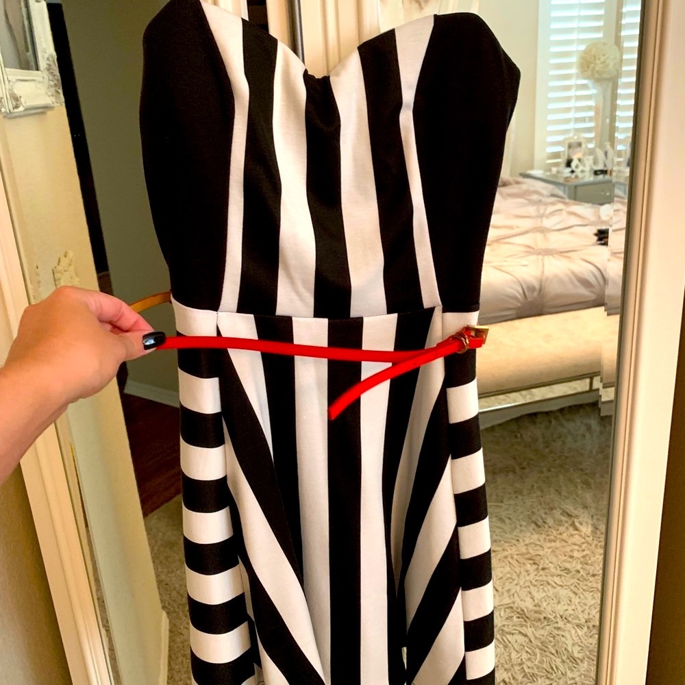 Black/White Stripped Dress